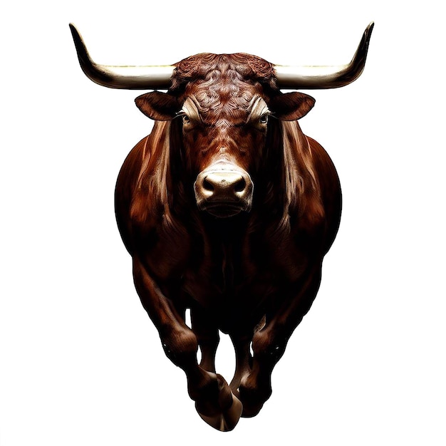 PSD belo retrato de um touro ai imagem de ilustração digital de arte vetorial
