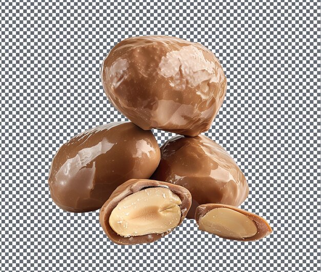 PSD belos amendoins de ginguba isolados em fundo transparente