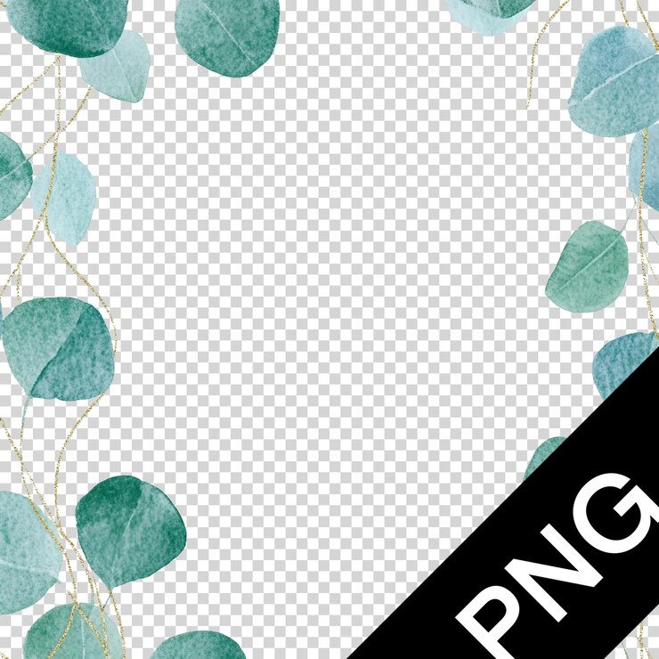 PSD belos arranjos florais aquarelados com folhas