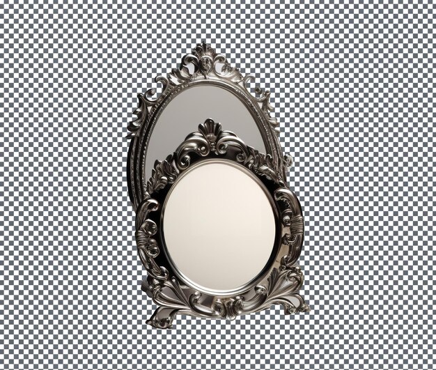 Belos e magníficos espelhos isolados em fundo branco
