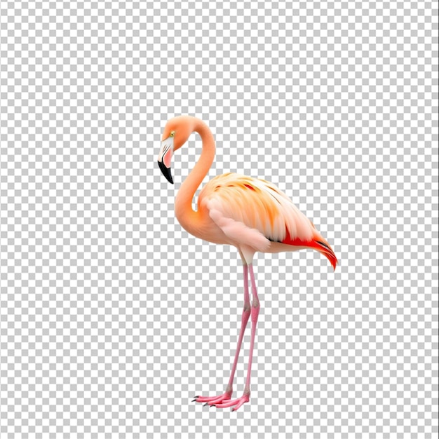 Belos flamingos isolados em fundo branco