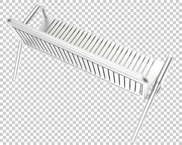 Bench isolated on transparent background 3d rendering illustration