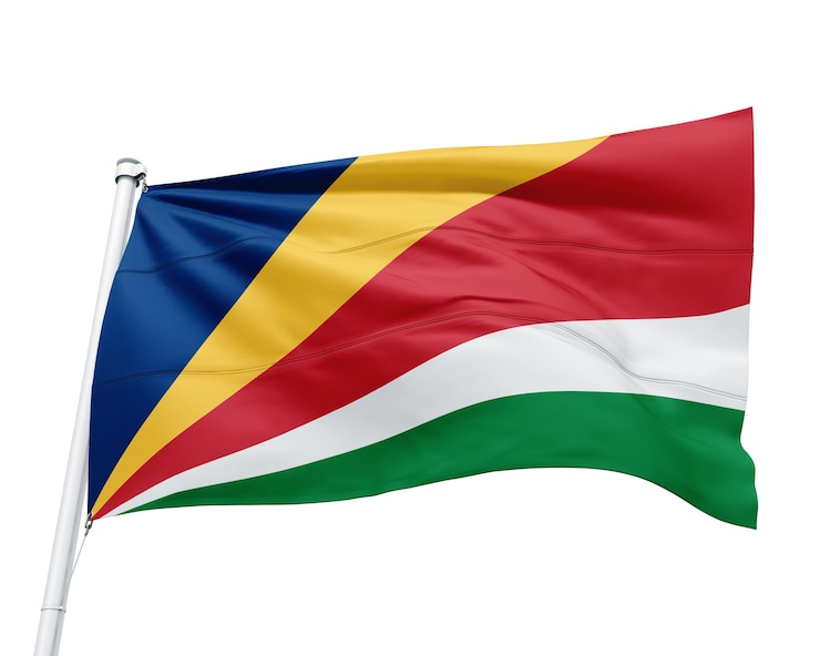 PSD bendera negara afrika seychelles