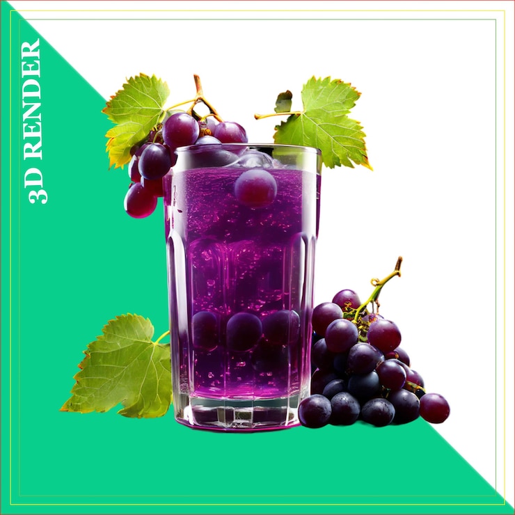 PSD beneficios del jugo de uva rojo negro púrpura verde jugo transparente