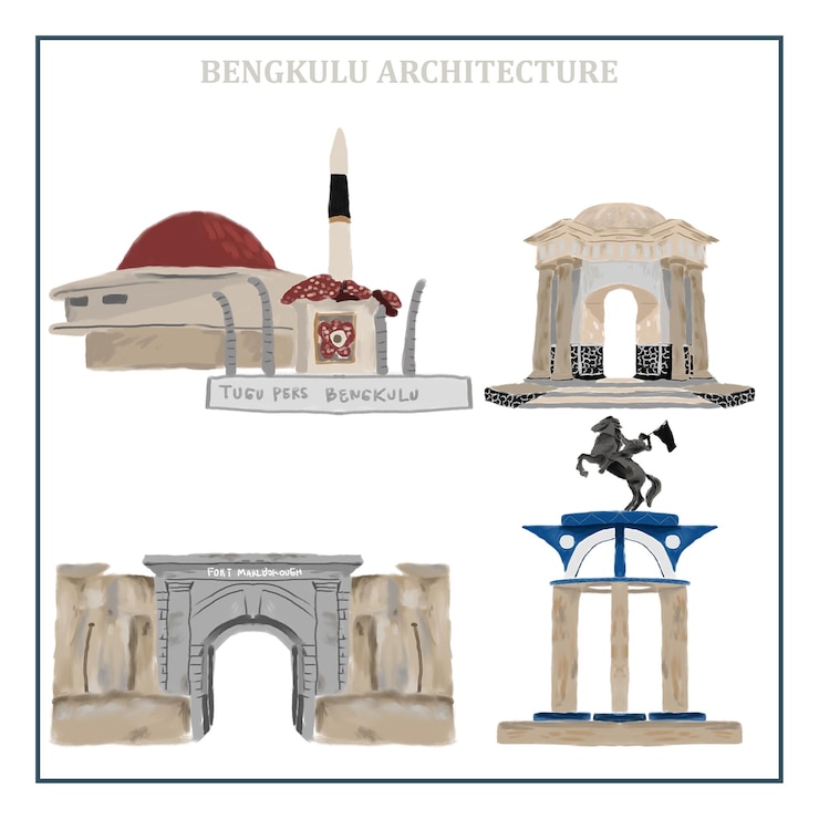PSD bengkulu architecture a collection of iconic landmarks