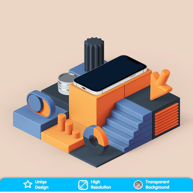 Bento 3D-Design-Benutzeroberfläche
