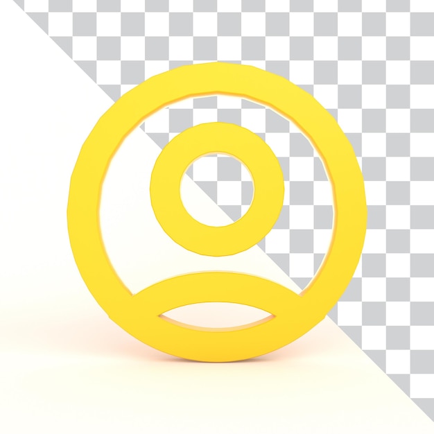 Benutzer-Zeichen-Symbol auf der Vorderseite
