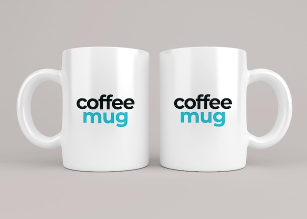 Bere tazza mockup design in 3d rendering isolato
