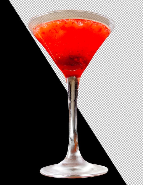 bere un cocktail di frutti rossi