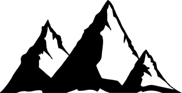 PSD bergketten-sketch-clipart