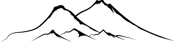PSD bergketten-sketch-clipart