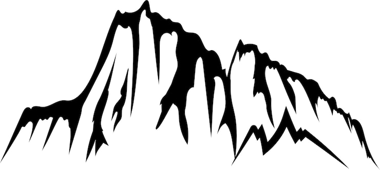 PSD bergketten-sketch-clipart
