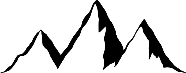 PSD bergketten-sketch-clipart