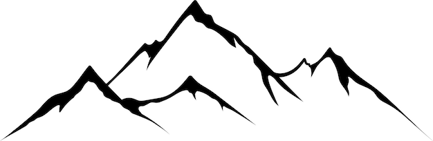 Bergketten-Sketch-Clipart