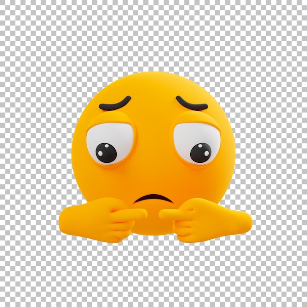 Beschwerde emoticon 3d emoji-symbol