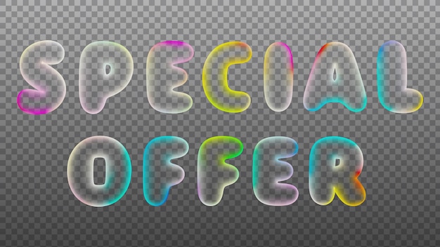 PSD besonderes angebot text in 3d-rendering für promotion und verkauf konzept