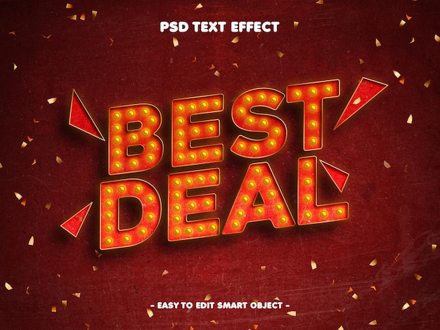 Best Deal 3D Style Editable Text Effect
