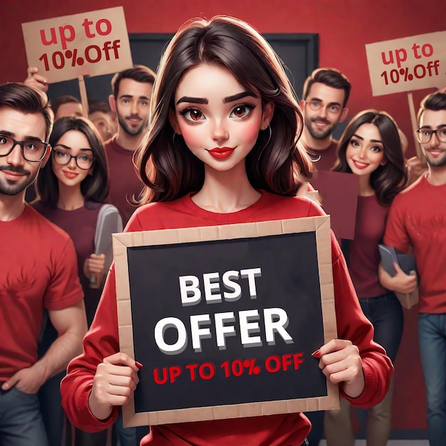 best offer template design banner