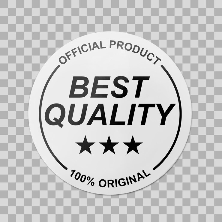 PSD best quality official product sticker mockup