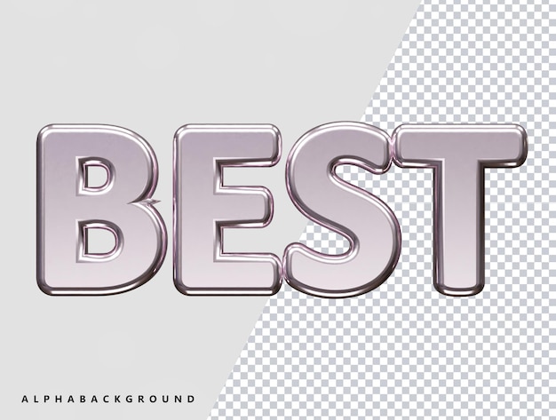 PSD beste 3d-texteffekt-vektorillustration