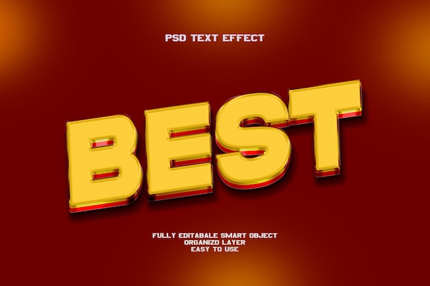 Beste Text-Effekt 3D-Stil bearbeitbare PSD