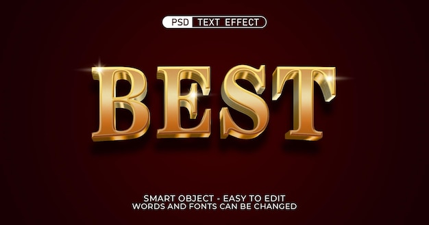 Bester Texteffekt im 3D-Stil
