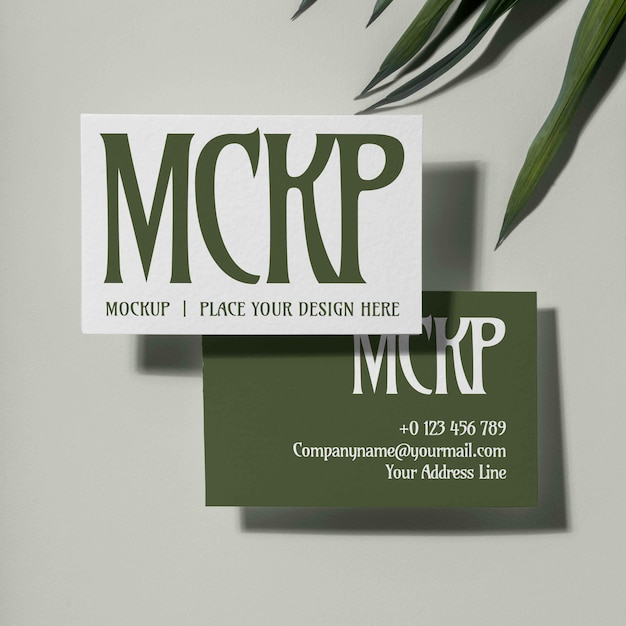 Besuch des visitenkarten-design-mockups