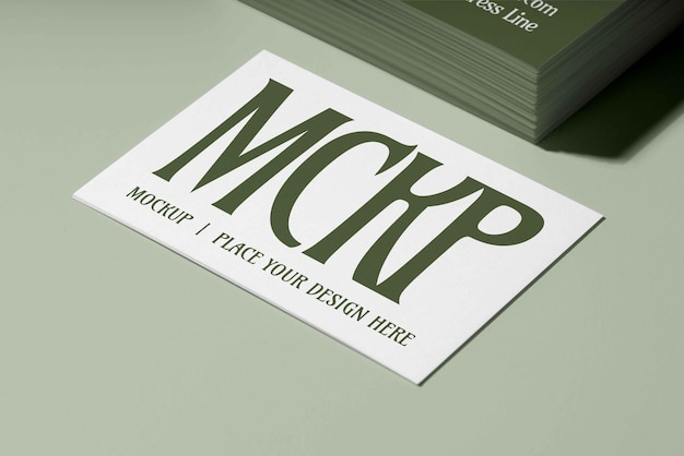 Besuch des Visitenkarten-Design-Mockups