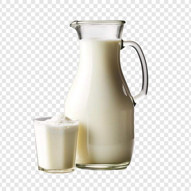 PSD le beurre de lait isolé sur fond transparent