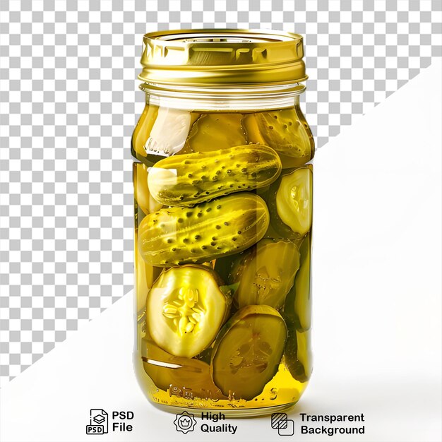 PSD beverage of pickles cucumber juice mockup isolated on transparent background with png file