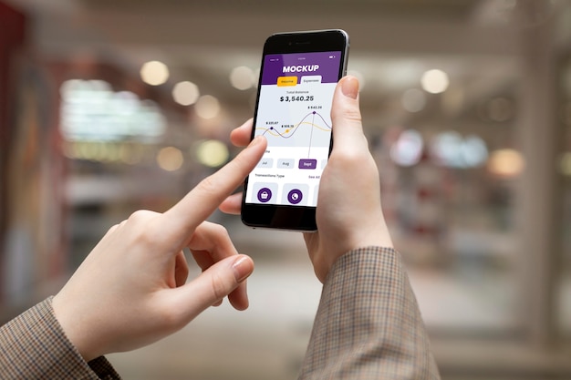 PSD bezahl-app für smartphone-mock-up