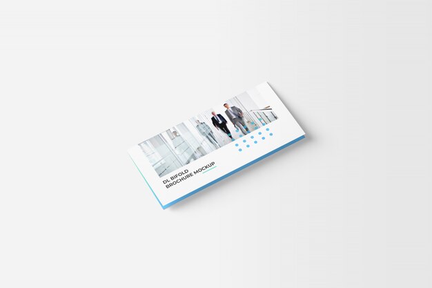 Bi-fold brochure mockup