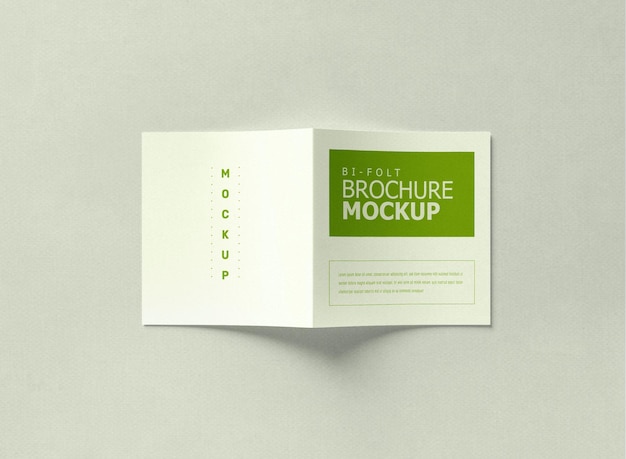 Bi Fold Brochure Mockup
