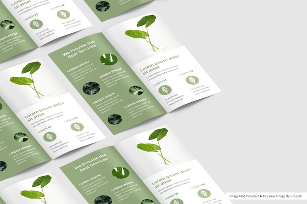 Bi-Fold Flyer Mokup