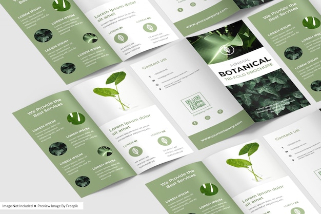 Bi-Fold Flyer Mokup