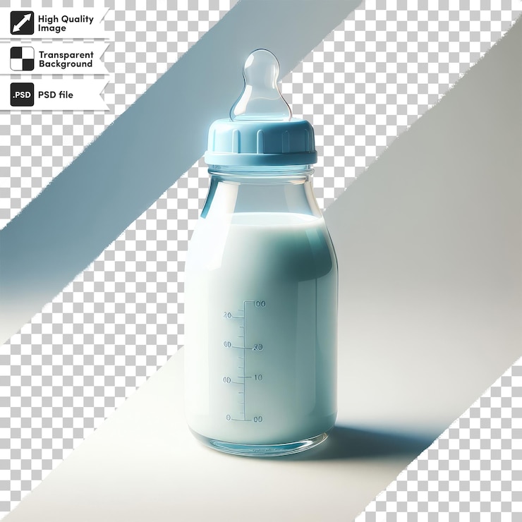 PSD le biberon de bébé psd isolé sur un fond transparent