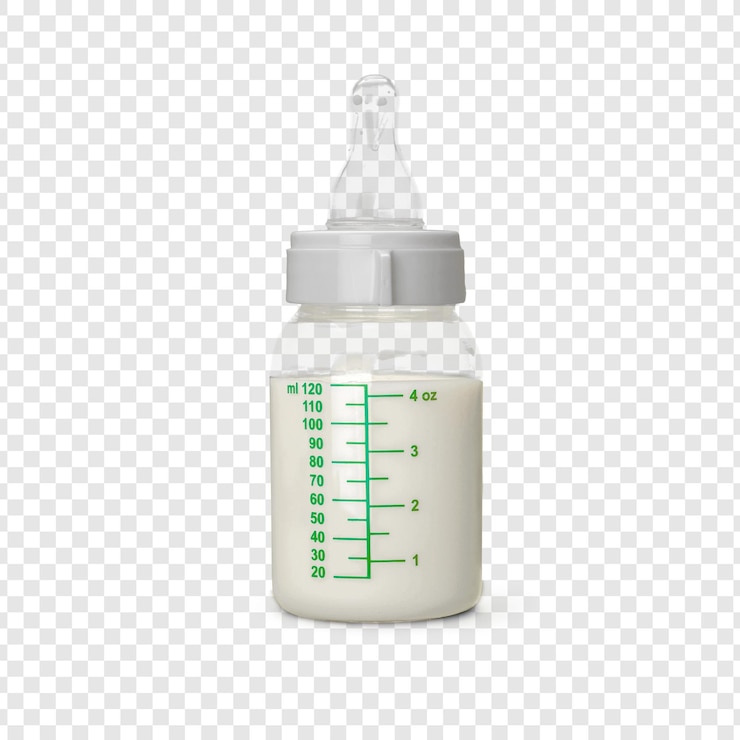 PSD un biberon pour bébé.