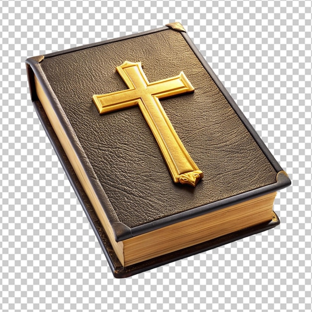 PSD bible avec croix sur fond transparent