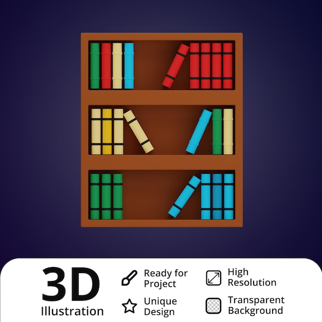 Bibliothek 3D-Darstellung