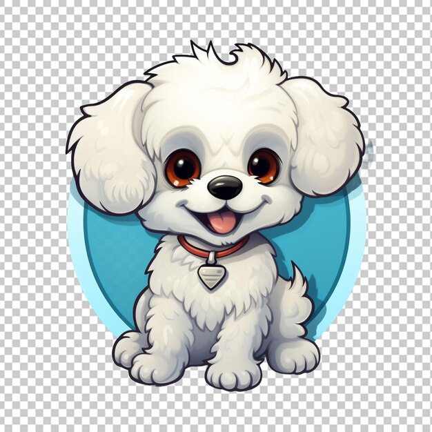 PSD bichon frise maskottchen-logo