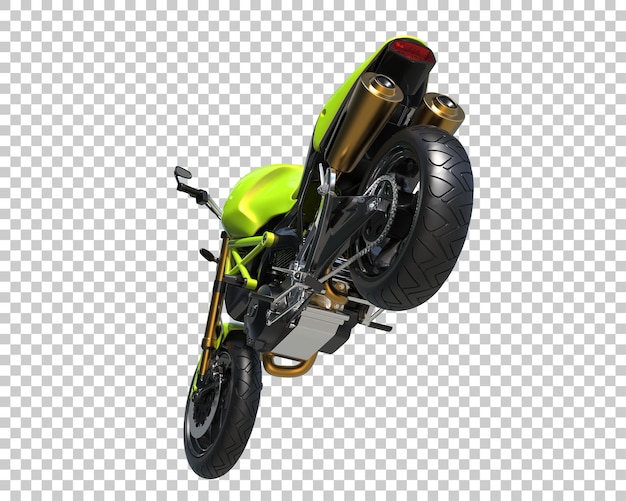 Bici da strada su sfondo trasparente. rendering 3D - illustrazione