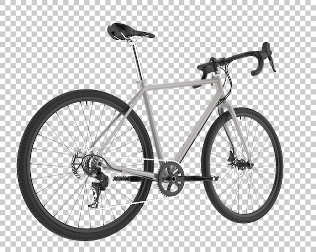 Bici realistica isolata su sfondo trasparente 3d rendering illustrazione