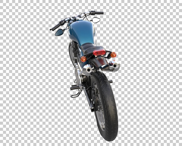 Bici retrò su sfondo trasparente. rendering 3D - illustrazione