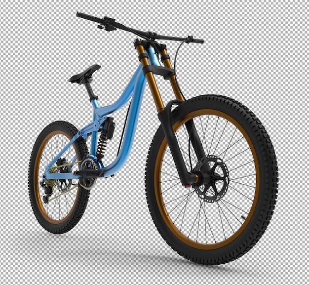 Bicicleta 3d isolada.