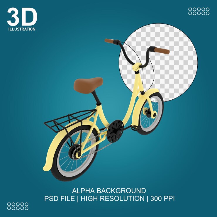 PSD bicicleta 3d