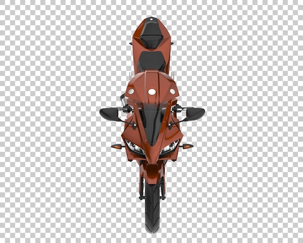 Bicicleta de carretera sobre fondo transparente. Representación 3d - ilustración