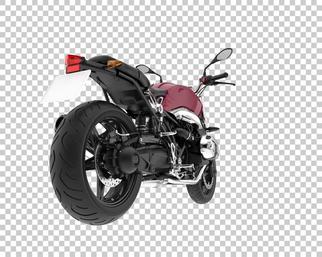Bicicleta de carretera sobre fondo transparente. Representación 3d - ilustración