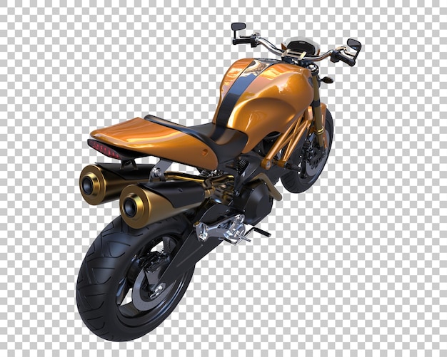Bicicleta de carretera sobre fondo transparente. Representación 3d - ilustración