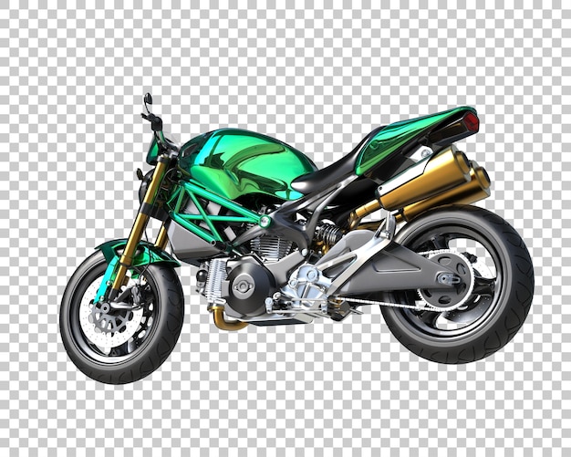 Bicicleta de carretera sobre fondo transparente. Representación 3d - ilustración