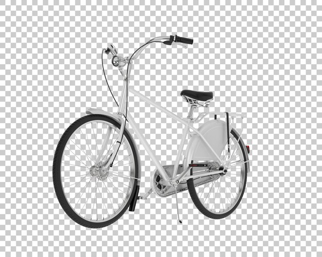 PSD bicicleta de la ciudad aislada en el fondo ilustración de renderización 3d